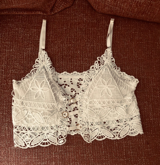 White Lace Women’s Top